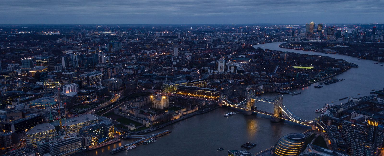 aerial photography of city buildings